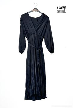 Picture of PLUS SIZE SATIN LONG DRESS